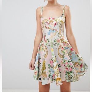 Asos design Disney vibe cherub print mini skater dress size 14